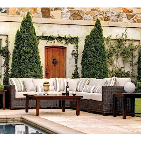 Outdoor Rustic Sectional Sofa